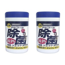 KOYO KASEI 銀離子抗菌酒精濕紙巾, 100張, 2罐, 100片, 100抽