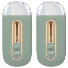 델리 포켓 세라믹 안전컷터 TD262, 그린, 2개