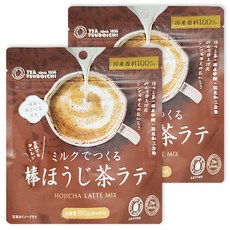 TEA TSUBOICHI 壺市製茶本舖 焙煎茶拿鐵用沖泡粉, 100g, 2包, 1包