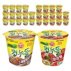 오뚜기 컵누들 마라탕 44.7g 15p + 매콤찜닭 45.5g 15p, 1세트