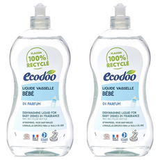 ECODO 法國 嬰兒奶瓶清潔劑 無香精, 500ml, 2個