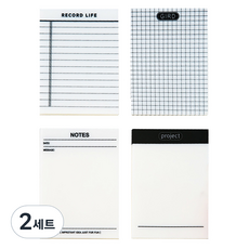 Dong-A PMS 方格筆記本 半透明便利貼 4款, 混色, 2套