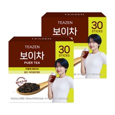 TEAZEN 茶禪 普洱茶萃取沖泡粉, 1.8g, 30條, 2盒