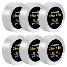 DADA 超強力單面矽膠膠帶 25mm x 3m, 透明, 6個