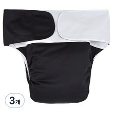 행복드림 누출방지 세탁 가능한 향균 방수 성인 위생기저귀 블랙, FREE(23 x 28 cm), 1매입, 3개