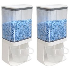 Winprice 壁掛式洗滌劑按壓瓶 1L, 白色, 2個