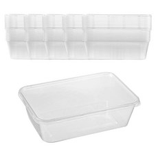 Tamsaa 耐熱容器+蓋子組 透明, 50套