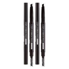 Renardo Rosseang 專業眉筆 0.2g, 01 黑色, 2支