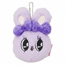 Esther Bunny 艾絲樂小兔 絨毛吊飾 紫色, 1個