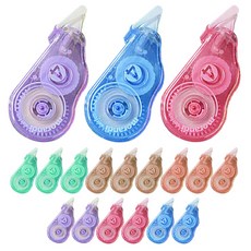 YOUNG ART 6色修正帶 18入組, 1套, 混合顏色