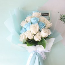 MORIANN 高雅浪漫玫瑰肥皂花束, 藍色, 1把