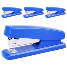 deLi 得利 金屬訂書針33號E0425, 藍色, 4個