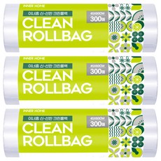 INNER HOME 新鮮衛生保鮮袋捲筒包 (特特大), XXL及以上, 300件, 3個