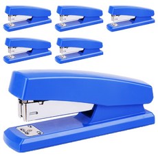 deLi 得力 金屬訂書機 33號釘 E0425, 藍色, 6個