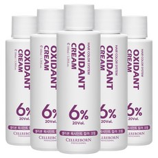 셀리본 옥시던트 컬러 크림 산화제 6%, 100ml, 5개