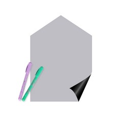 루미레브 붙이는유아 자석 칠판 유리용 + 아모스 파스넷 색연필 2p, 칠판(내추럴그레이), 색연필(랜덤발송), 1개