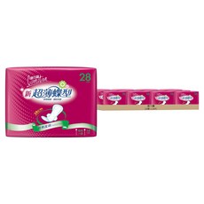 康乃馨 新超薄蝶型衛生棉 護翼型, 24套, 14片, 夜用型(28cm)