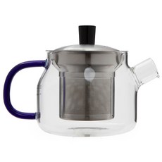 사마도요 내열유리 티포트 S048, 블루핸들, 470ml