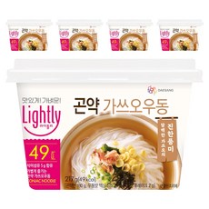 대상 라이틀리 곤약 가쓰오우동, 217g, 5개