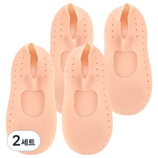 Jaemaro 腳部護理矽膠保濕襪 膚色 2雙, 2套