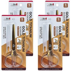 ibis 金色鈦金屬剪刀 小, 混合顏色, 4個