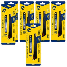 피스코리아 30도 커터 세트, 블랙 + 블루, 6세트