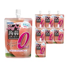 오리히로 푸룬또 곤약젤리 제로 복숭아맛, 130g, 8개