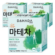 다하다 마테차 티백, 1.1g, 100개입, 3개