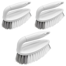 SOL&SOUL 好握特大號手持清潔刷, 3個, 淺灰色