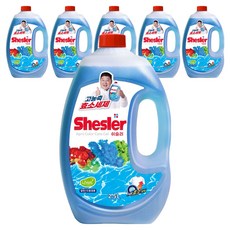 쉬슬러 액체세제 에이프릴 본품, 2.5L, 6개