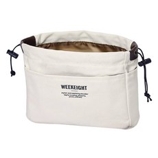 城市漫遊 帆布包 拉鍊 M 米白色 女士包 內袋