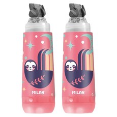 MILAN 360o 零死角修正帶 樹懶抱抱, 櫻桃粉, 2個