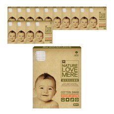 NATURE LOVE MERE 獨立包裝新生兒棉花棒 80支, 15盒