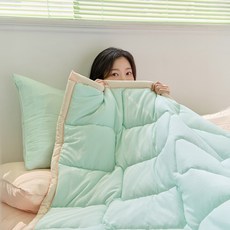 SORRR 馬卡龍無塵換季薄被, 綠蜜桃