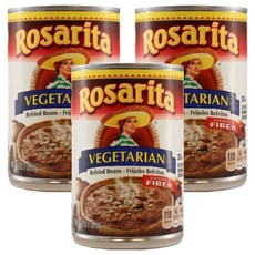 ROSARITA 羅莎 蔬食精緻豆 454g 美國原產 富含纖維, 3罐