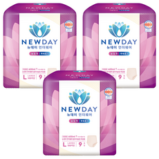 New Day 女性用內褲型超薄成人紙尿褲, 大型, 3套, 9枚入