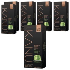 카누 바리스타 머신 전용 캡슐커피 세레니티문디카페인, 9.5g, 10개입, 6개