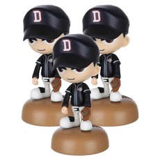 마구마구 KBO 캐릭터 피규어 두산 베어스, 3개