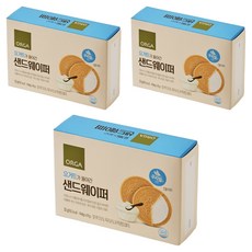 올가홀푸드 요거트가 들어간 샌드웨이퍼, 요거트맛, 32g, 3개