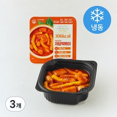 쿡생 렌지큐 저당 떡볶이 (냉동), 250g, 3개