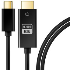 홈플래닛 C타입 to HDMI 4K 60Hz 미러링 케이블, 블랙, 1개, 1m