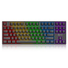 A2 有線機械紅軸電競鍵盤 AG0301, 黑色, 紅股