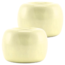 暖&和家居 陶瓷牙刷架, 3x4cm, 適用於洗漱台, 黃色, 2個