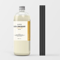 넥스트라이프 디퓨저 리필 + 섬유스틱 5개 세트, 레몬그라스 시트로넬라, 500ml, 1세트