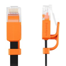 PowerSync 包爾星克 群加 CAT.6 抗搖擺耐折彎網路超扁線, 2m, 黑色, 1條