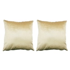 J&N 短毛絨麗緻抱枕 60 x 60cm 2個, 金色