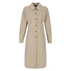 SOUP 女款外口袋短版襯衫式連身裙 SA3OP87, 25 米色