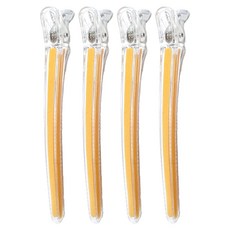 拿著髮夾的格雷格, 4個, 透明橙色