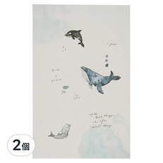 BERG 柏格文具 鯨魚精裝窄版26孔夾, 白色, 2個