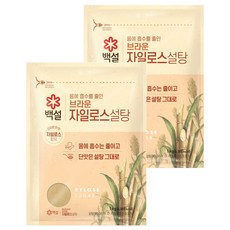 백설 브라운 자일로스 설탕, 1kg, 2개